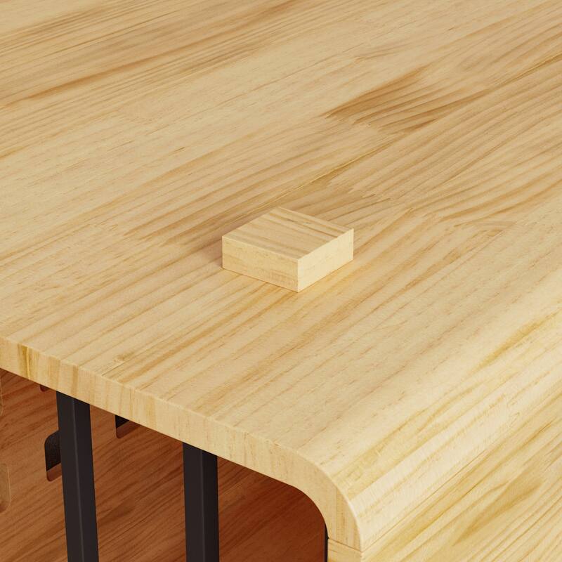 Modern Wooden Dog Crate Furniture for Large Dogs Glossy Finish Pet House with Metal Door and Vent Holes