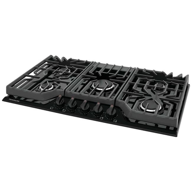 Frigidaire FCCG3627A 36" Wide 5 Burner Gas Cooktop with Quick Boil