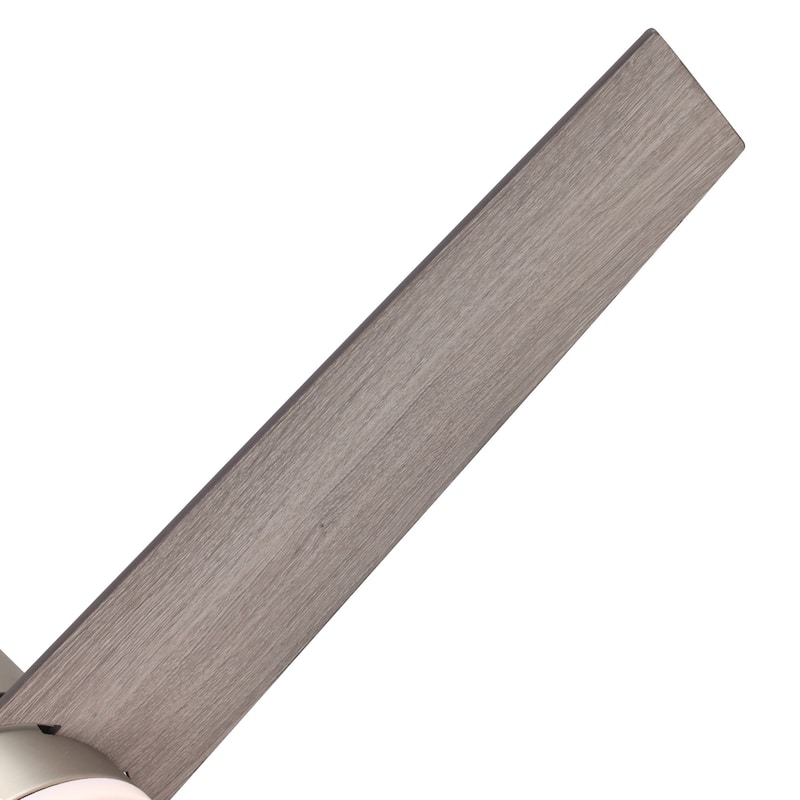 48" Modern Low Profile 3-Blade Flush Mount LED Ceiling Fan with Light and Remote - 48 in