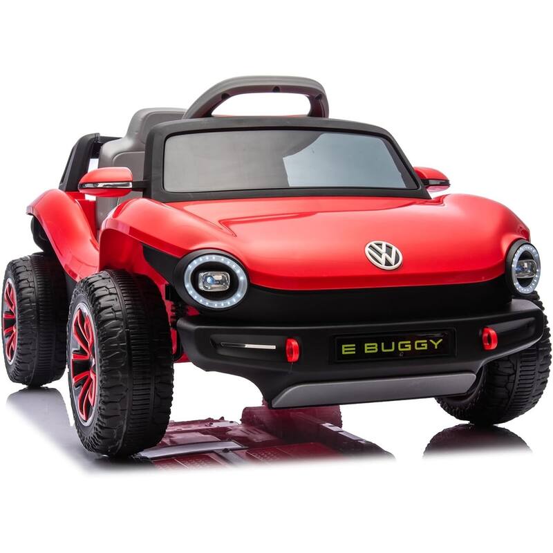 Licensed Volkswagen Kids Electric 12V Ride-On Car with Remote Control - Red