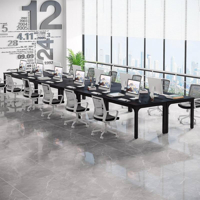 78.74" Large Rectangle Conference Table/Desk, Modern Seminar Meeting Table, Business Tables for Boardroom & Office