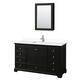 Option Dark Espresso / White Cultured Marble Top /