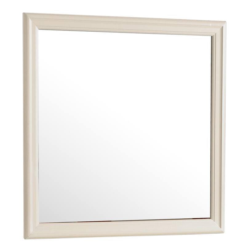 GDF Studio - Louis Phillipe Traditional Particle Board Mirror with Low Distortion Glass