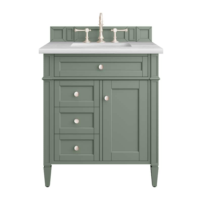 James Martin Vanities Brittany 30" Single Vanity, Smokey Celadon