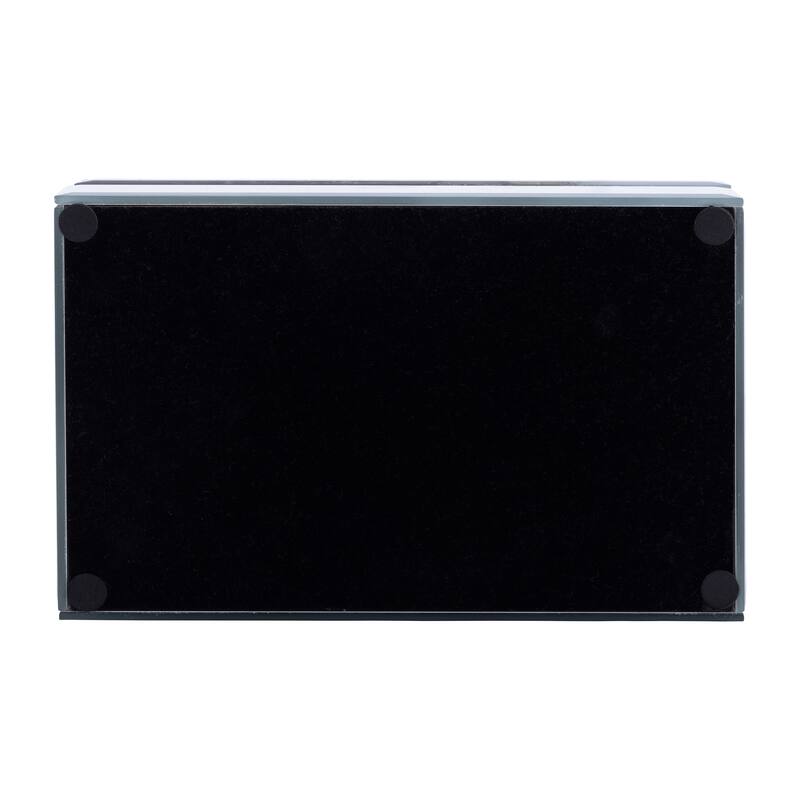 Wood Abstract Finish Lidded Storage Box