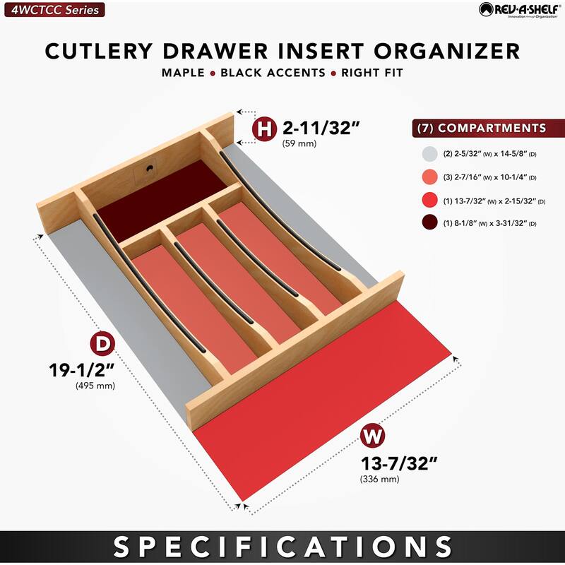 Rev-A-Shelf 4WCTCC-18-1 Craftsman 13-1/4" Wide X 19-1/2" Deep Designer