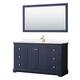 Option Dark Blue / Carrara Cultured Marble Top / Brushed