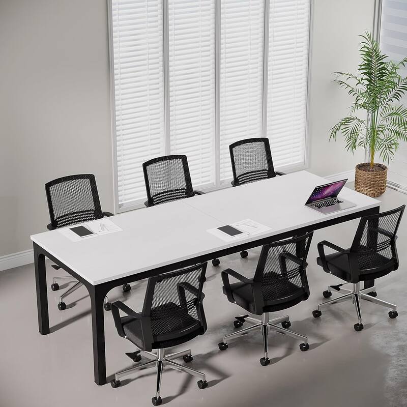78.74" Large Rectangle Conference Table/Desk, Modern Seminar Meeting Table, Business Tables for Boardroom & Office