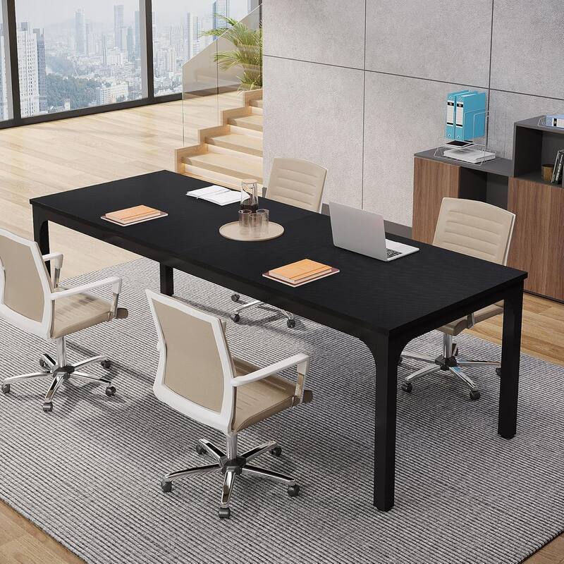 78.74" Large Rectangle Conference Table/Desk, Modern Seminar Meeting Table, Business Tables for Boardroom & Office