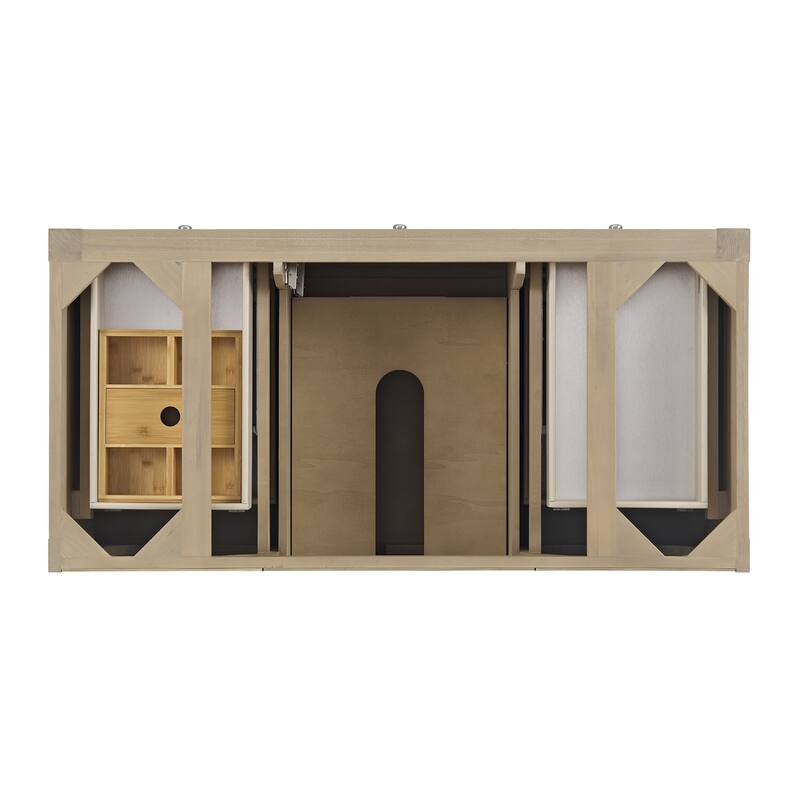 James Martin Vanities Breckenridge 48" Single Vanity, Whitewashed Oak - Base Only - No Top