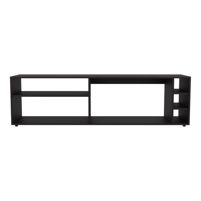 TV Stand for 60 Inch Screens with 6 Storage Shelves Modern Minimalist Design