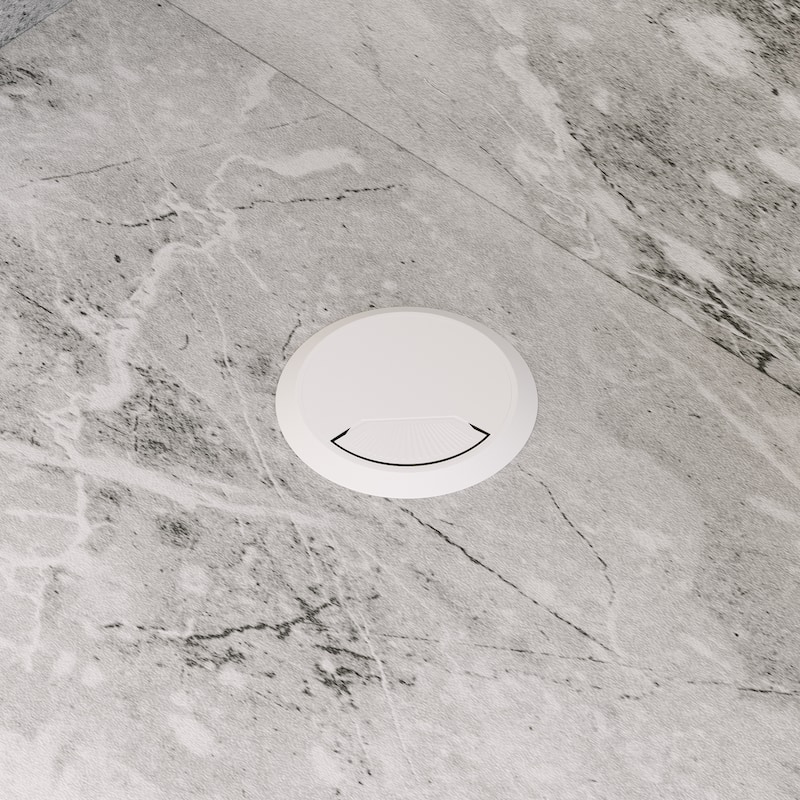 55.9-inch L-shaped Black or White Marbled Wood Reception Desk