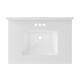 CRAFT + MAIN QZ31224R 31" Quartz Vanity Top with Backsplash and
