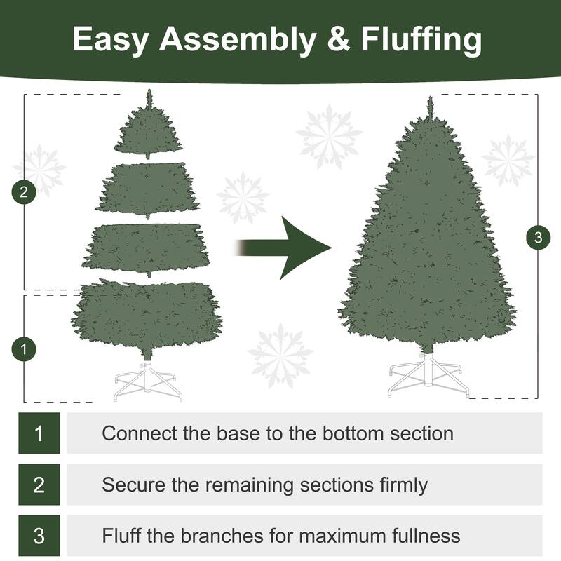 Puleo International 9' Pre-Lit Artificial Yardley Spruce Pencil Tree with 450 Dual-Color LED Lights