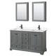 Option Dark Gray / Carrara Cultured Marble Top / Matte