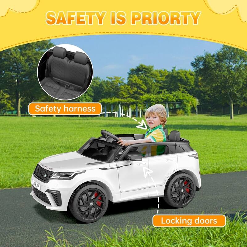 Kids Electric Ride On Toy Car for 4-8 Year Olds with Mp3 Player, Remote Control
