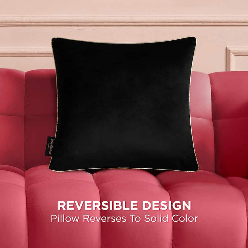 Juicy Couture Velvet Cheetah Pillow 14" x 24"