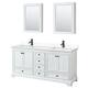 Option White / White Cultured Marble Top / Matte Black