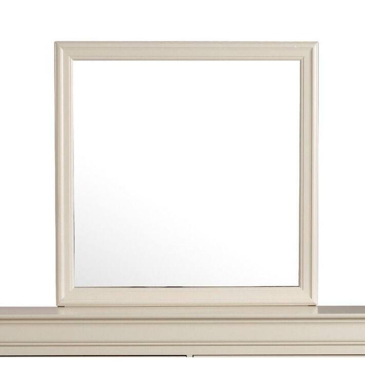 GDF Studio - Louis Phillipe Traditional Particle Board Mirror with Low Distortion Glass