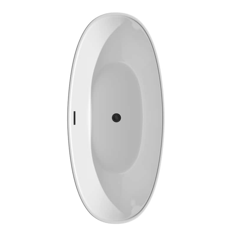 Wyndham Collection WCBTE652066-ATP Dorrit 66" Free Standing Acrylic