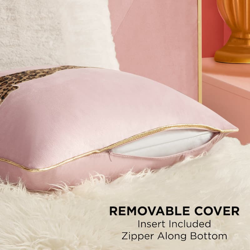 Juicy Couture Velvet Cheetah Pillow 14" x 24"