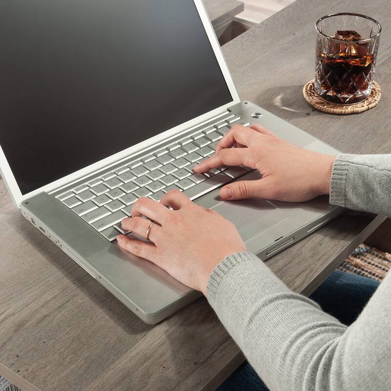 Wood Lift-Top Coffee Table with Hidden Storage and Open Cubbies, Brown - 41.65" L x 32.13" W x 17.95" H