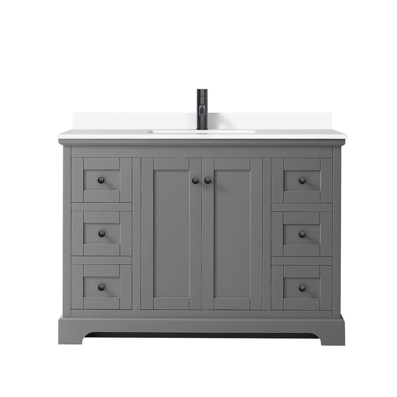 Wyndham Collection Avery 48" Free Standing Single Basin Vanity Set