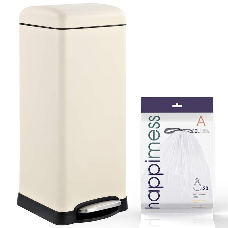 happimess Betty Retro 8-Gallon Step-Open Trash Can