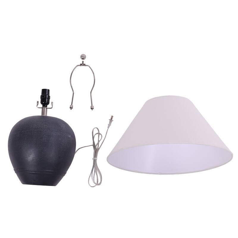 Ceramic Table Lamp with Linen Shade