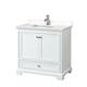 Option White / Carrara Cultured Marble Top / Polished