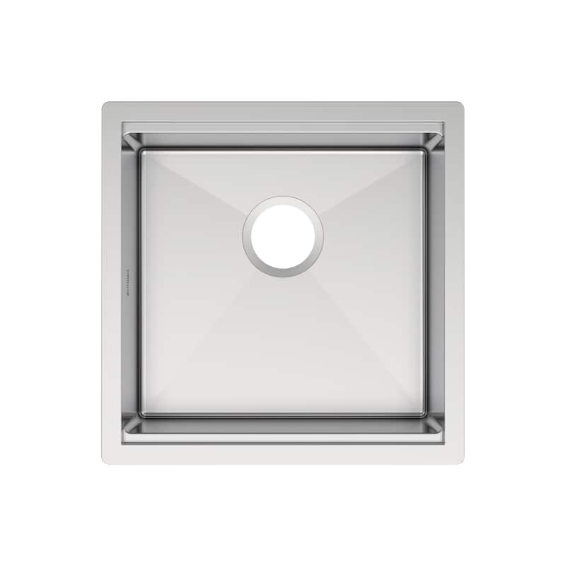 Whitehaus Undermount Single Bowl 16 Gauge Brushed Stainless Steel Workstation Sink With Accessories