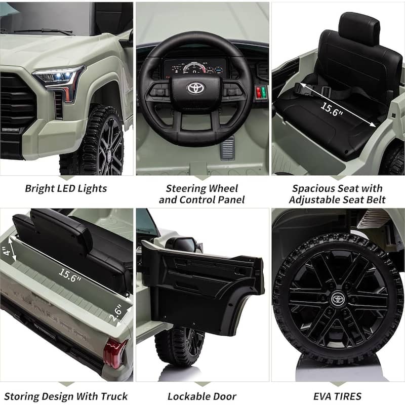 12V Electric Ride-On Toy Car for Kids with Remote