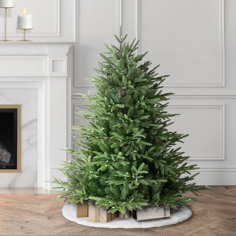 Puleo International 4.5' Pre-Lit Artificial Fraser Fir Tree with 200 Dual-Color LED Lights