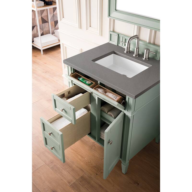 James Martin Vanities Brittany 30" Single Vanity, Sage Green