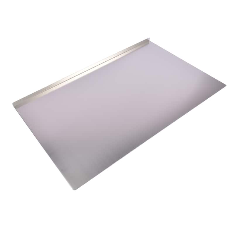 Heavy Duty Multi-Purpose Stainless Steel Cutting Board with Non-Slip L-Edge for Vegetables and Dough