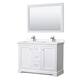 Option White / White Cultured Marble Top / Polished