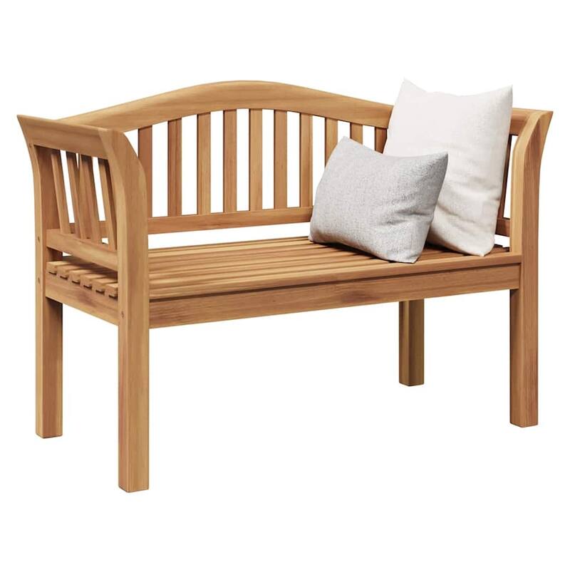 vidaXL Garden Bench Brown 120 x 53.5 x 85 cm Solid teak wood - 47.2 x 21.1 x 33.5
