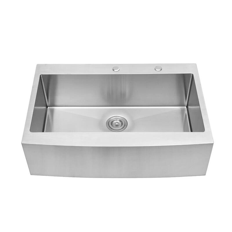 33x22 inch Kitchen Sink Drop In 16 Gauge Stainless Steel Single Bowl Topmount Kitchen Sink Basin - 33" L x 22" W x 10" D