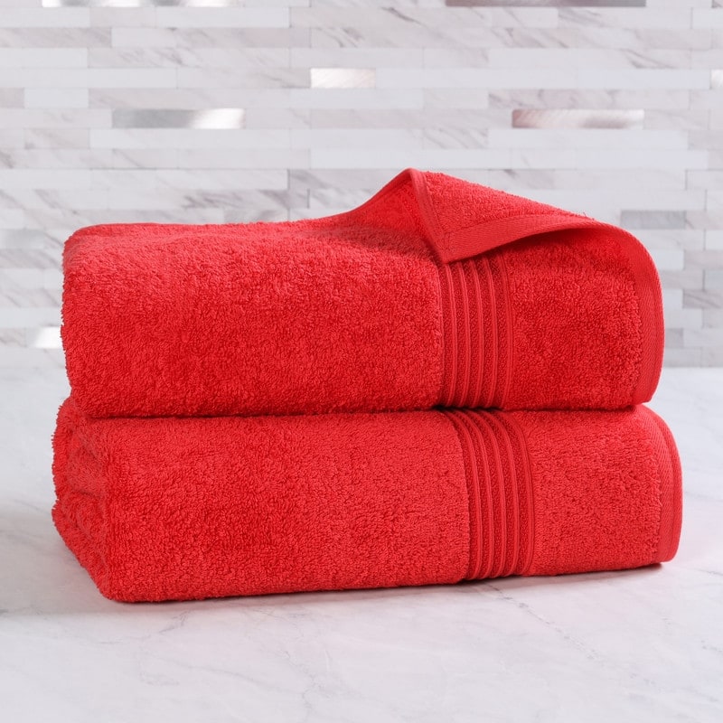 Superior Heritage Egyptian Cotton Absorbent Bath Sheet Set of 2