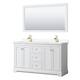 Option White / White Cultured Marble Top / Brushed Gold