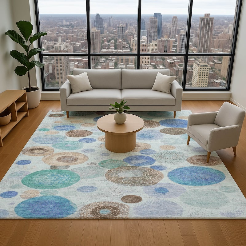 Premium Washable Super Soft Mayfield Rug - Teal - 3' x 5'