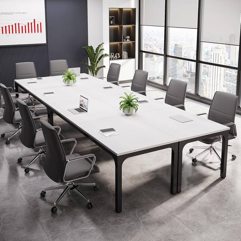 78.74" Large Rectangle Conference Table/Desk, Modern Seminar Meeting Table, Business Tables for Boardroom & Office