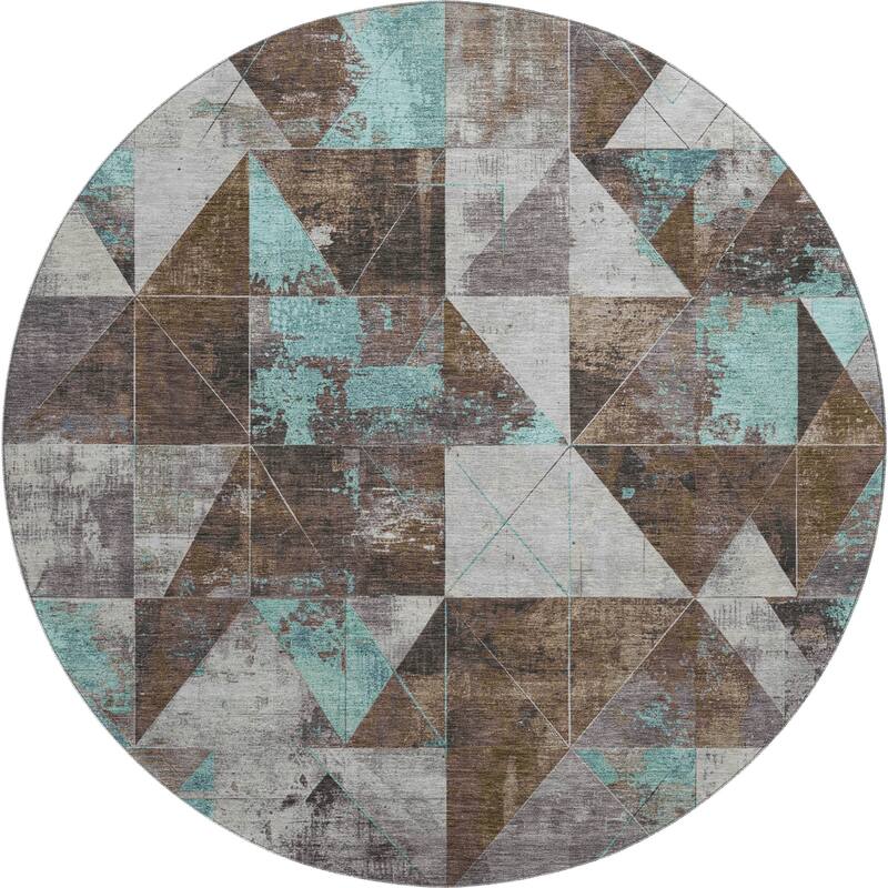 Premium Washable Super Soft Contemporary Mosaic Mayfield Rug