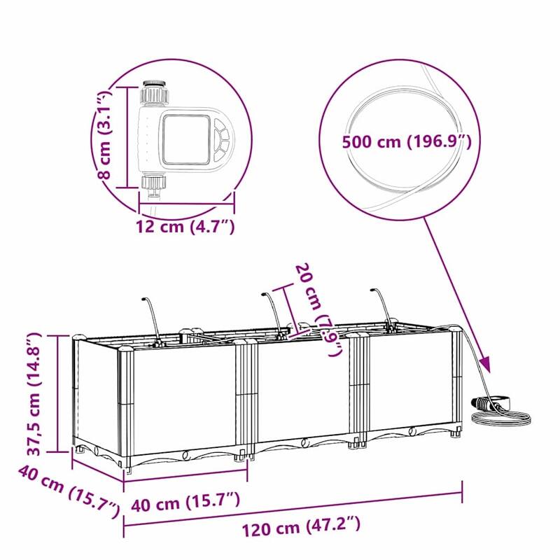 vidaXL Garden Planter