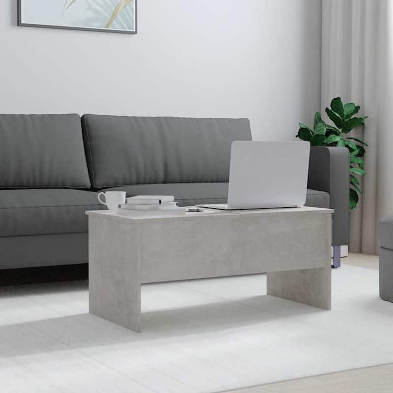 vidaXL Coffee Table Lift Top End Table Accent Side Sofa Table Engineered Wood - 40.2" x 19.9" x 18.3"