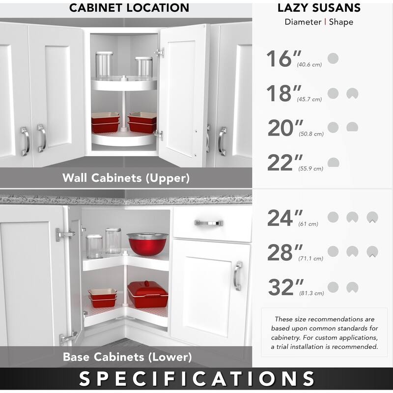Rev-A-Shelf 4CC-401-32BS-1 Craftsman 32" Diameter Solid Maple Kidney