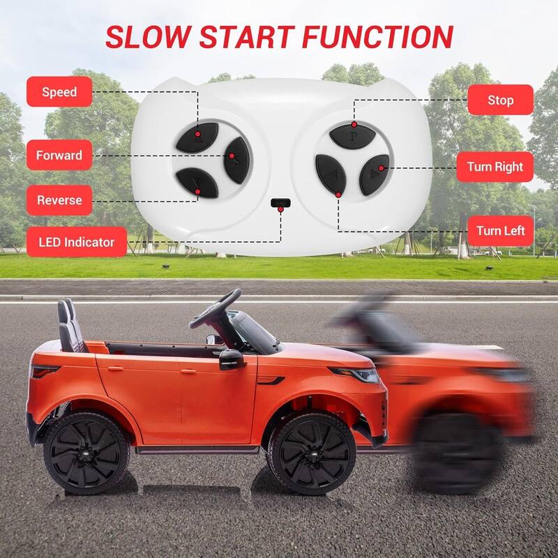 12V Kids Electric Ride On Car with 2-Seater for Toddler 3-8