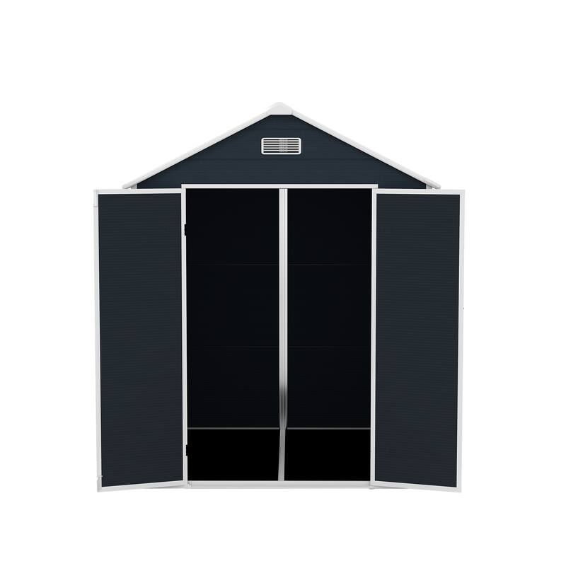 6*6ft resin storage shed, high quality pp material with Lockable Door,strong structure, waterproof