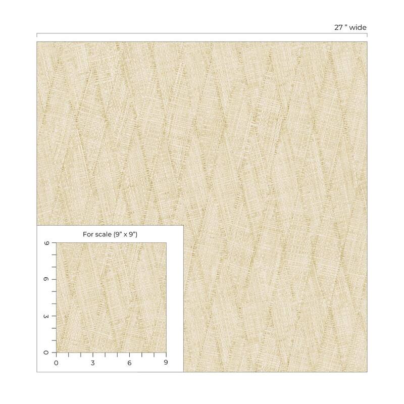 Seabrook Designs Sun Woven Embossed Vinyl Unpasted Wallpaper