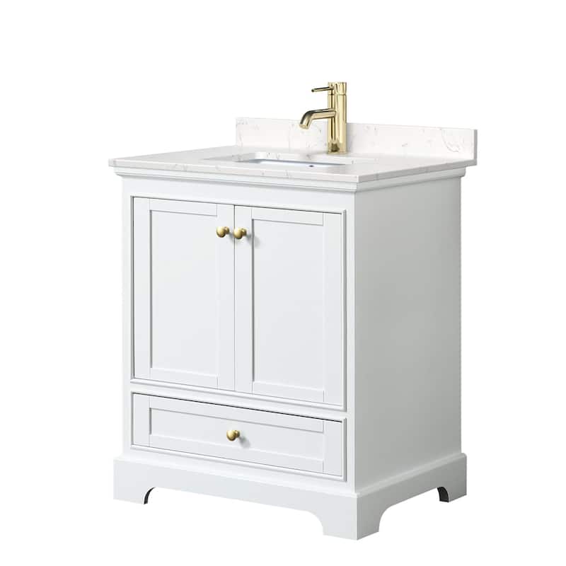 Wyndham Collection Deborah 30" Free Standing Single Basin Vanity Set